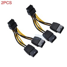 2pcs NVIDIA dual 8 to 8 Graphics GPU Power Cable Tesla K80 M40 M60 P40 P100 V100
