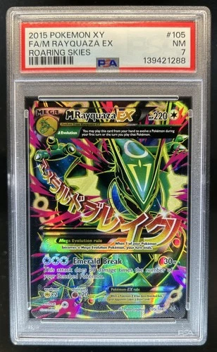 2015 Pokemon XY Roaring Skies M Rayquaza #105/108 PSA 7