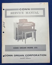 Original Conn Organ Service Manual / Model 275