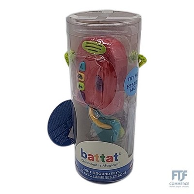 Battat   Licht & Geräusche Tasten   Spielzeug-Schlüssel-Set   3 Tasten & Fernbed