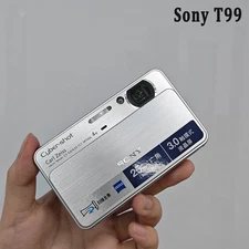 SONY Cyber Shot DSC-T99 CCD 14.1MP 4x Optical Zoom Digital Camera-Silver