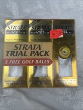 Strata Tour Professional Golf Balls 3 Boxes Of 3 Balls NIB Trial Tour Ultimate