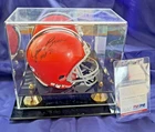 Jim Brown Autograph Mini Helmet PSA DNA Certified W71973 In Presentation Case