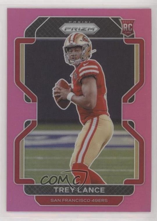 2021 Panini Prizm Rookie Pink Prizm Trey Lance #333 Rookie RC 2l4