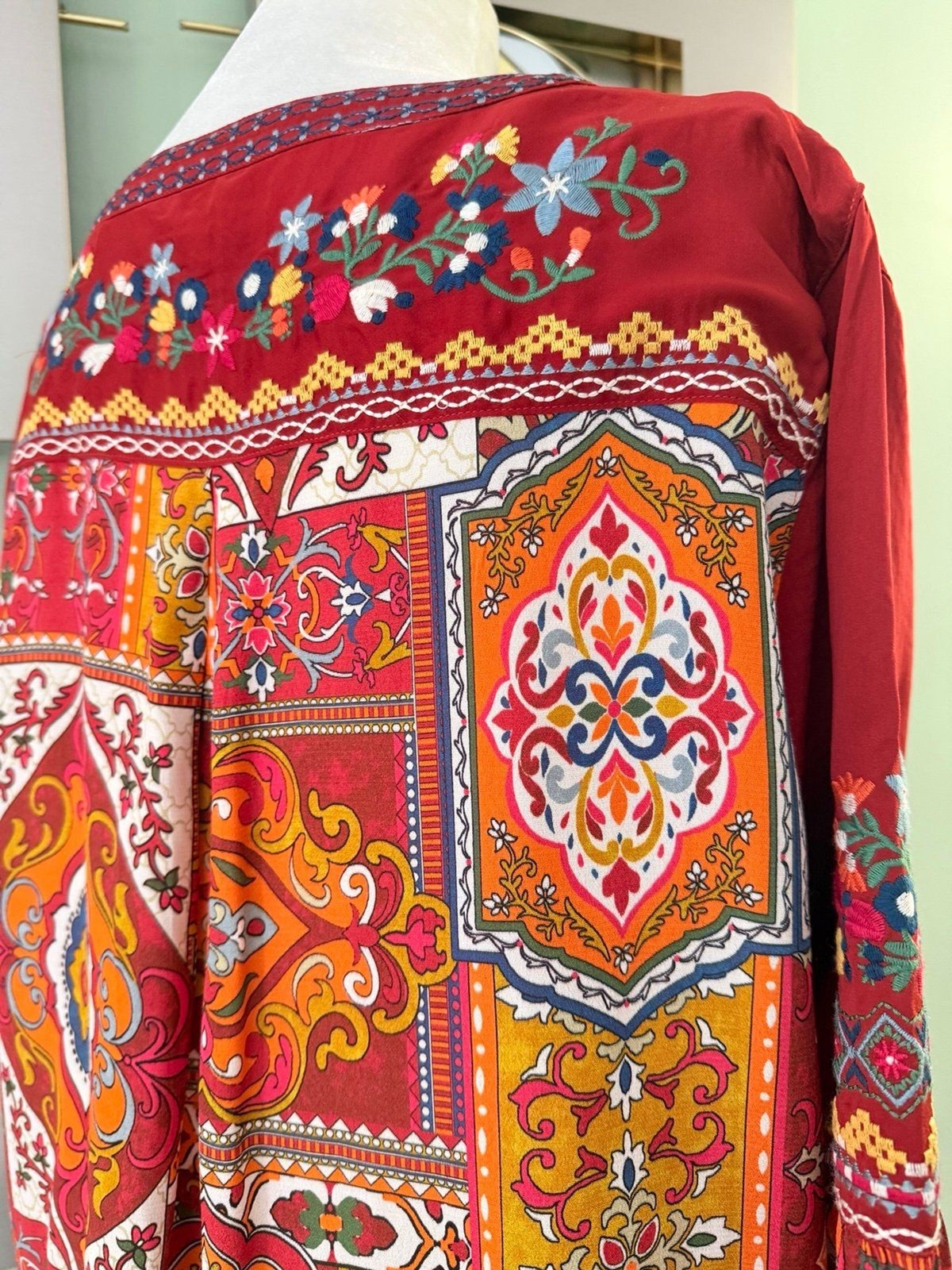 John Mark boho blouse Size Large - image 4