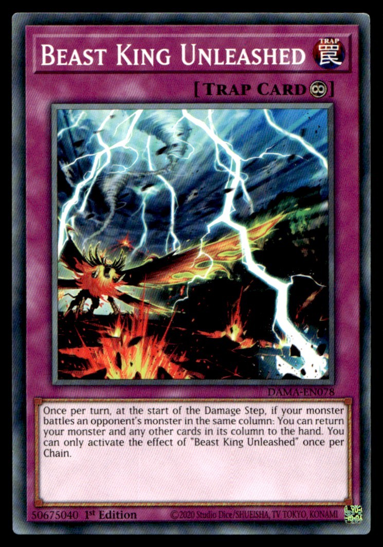 Beast King Unleashed - DAMA-EN078 - 1st Edition - YuGiOh
