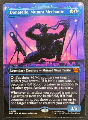 MTG Donatello Mutant Mechanic Borderless 0216 Mythic TMNT Universes Beyond NM