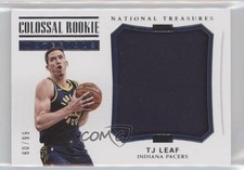 2017-18 Panini National Treasures Colossal Rookie Materials 60/99 TJ Leaf p7i