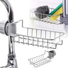 Kitchen Sink Drain Rack   Faucet Storage Holder for Sponge, Soap  Dish Cloth