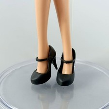 Office Black High Heeled Doll Shoes for 11.5" 1/6 Doll Shoes for Blyth Doll DIY