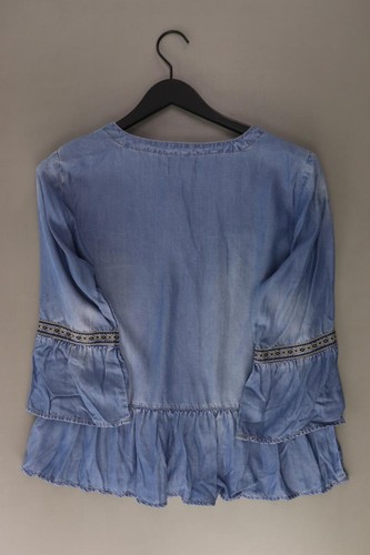 ✅ Cream Regular Bluse für Damen Gr. 40, M 3/4 Ärmel blau aus Lyocell ✅ - Bild 2 von 8