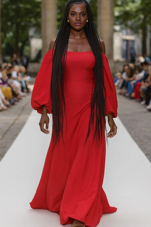 Jet черный ручной работы заплетенный кружевной парик кукурузы | длинные человеческие волосы смесь | новый с Ярлыками - Изображение 2 из 4