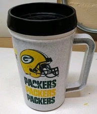 Betras USA Vintage NFL Green Bay Packers  Super Thermo Tavel Mug (22 oz)