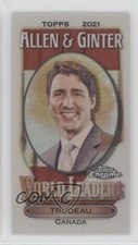 2021 Topps Allen & Ginter Chrome Mini World Leaders Justin Trudeau #MWL-3 u0u