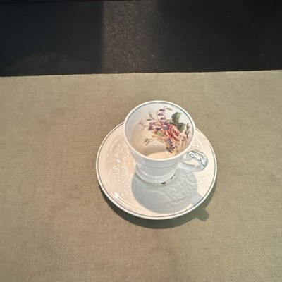 Wedgwood Patrician Bognor Floral White Multicolor Cup & Saucer Set