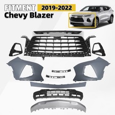 Front Bumper Cover Grille Assembly Fit For 2019 2020 2021 2022 Chevy Blazer