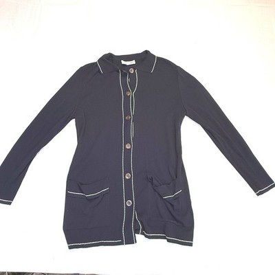 Georges Rech Maille Navy Knit Cardigan Women's Small Button Front FR-1 Sz S