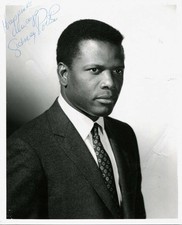 OSCAR ACTOR Sidney Poitier autograph, signed vintage photograph