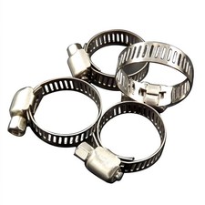 Adjustable 100pcs 1/2"-3/4" Stainless Steel Drive Hose Clamps Fuel Line Worm New