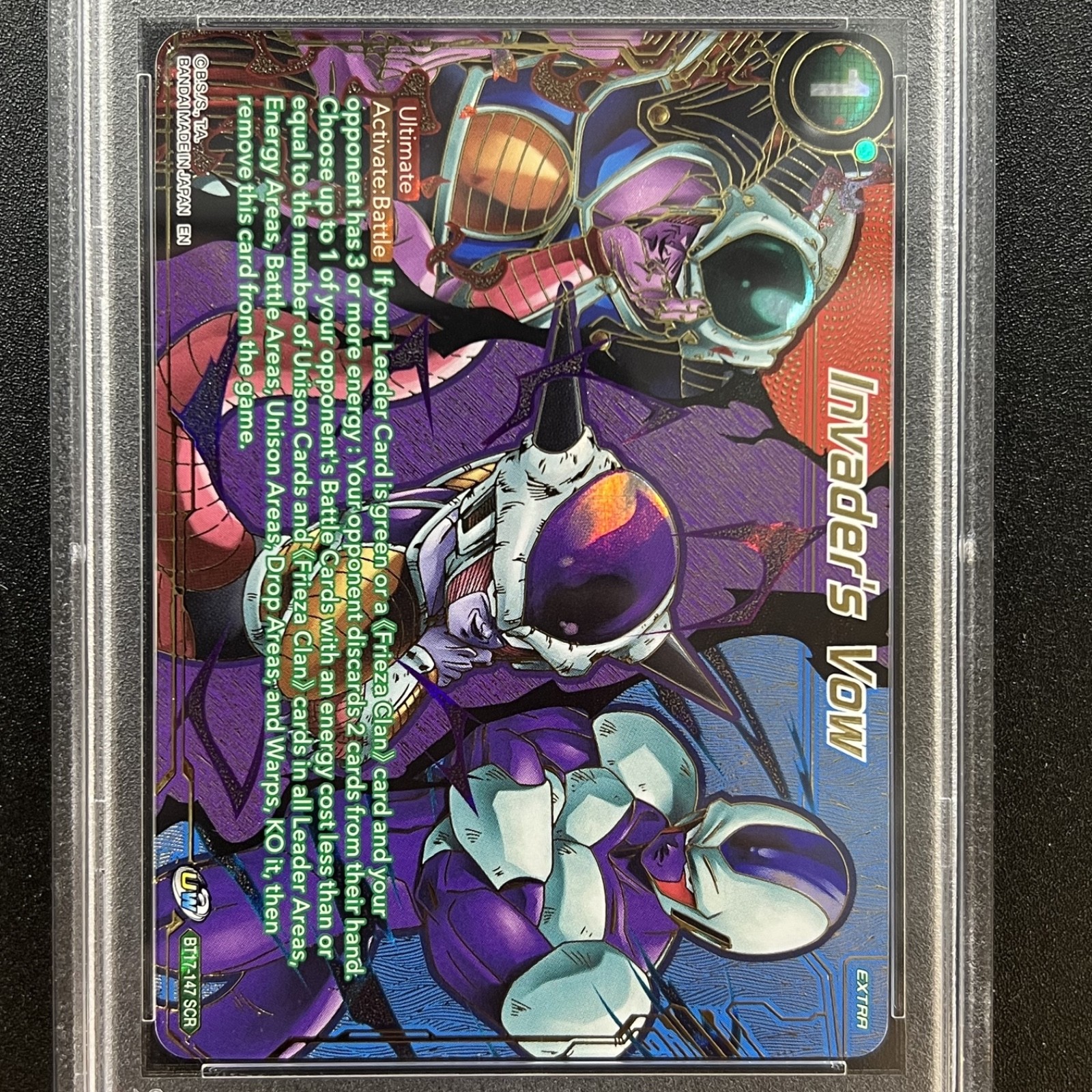 Invader's Vow BT17-147 PSA 10 SCR Ultimate Squad DBS-B17 English Dragon Ball Z view 3