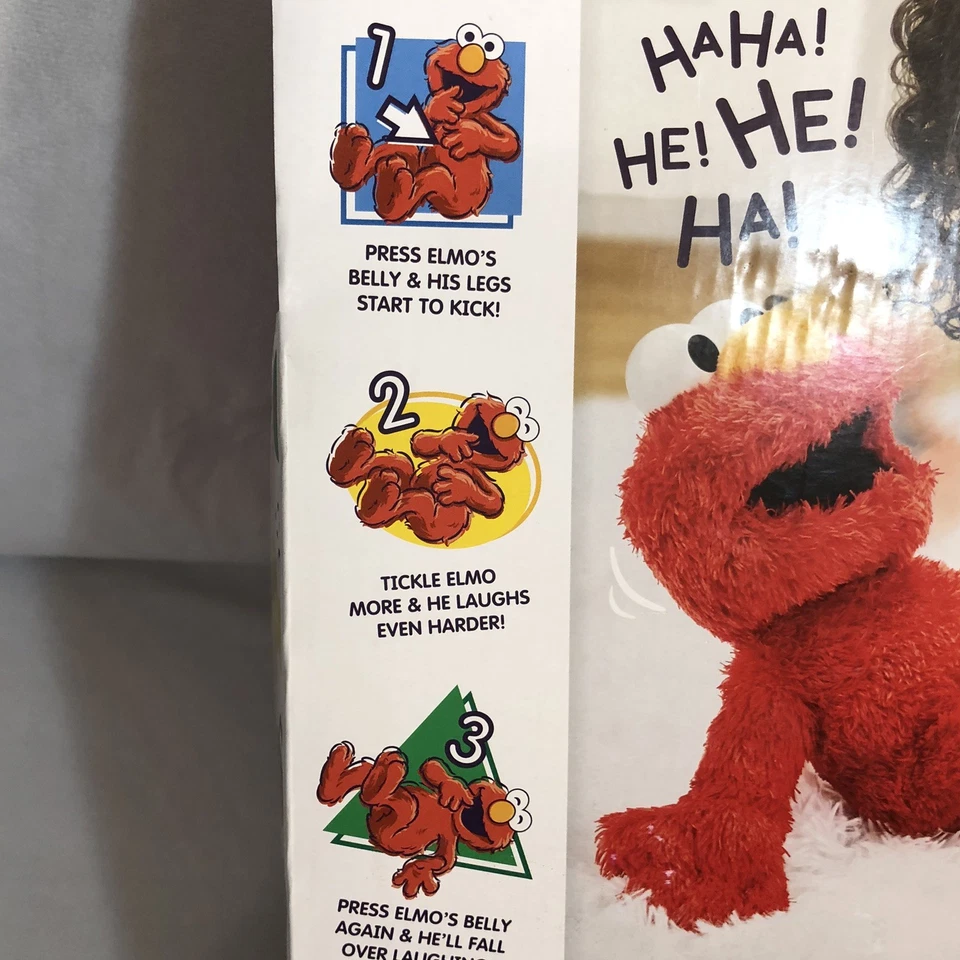Sesame Street Tickliest Tickle Me Elmo 2021 nuevo en caja Playschool Hasbro Foto 4 de 4