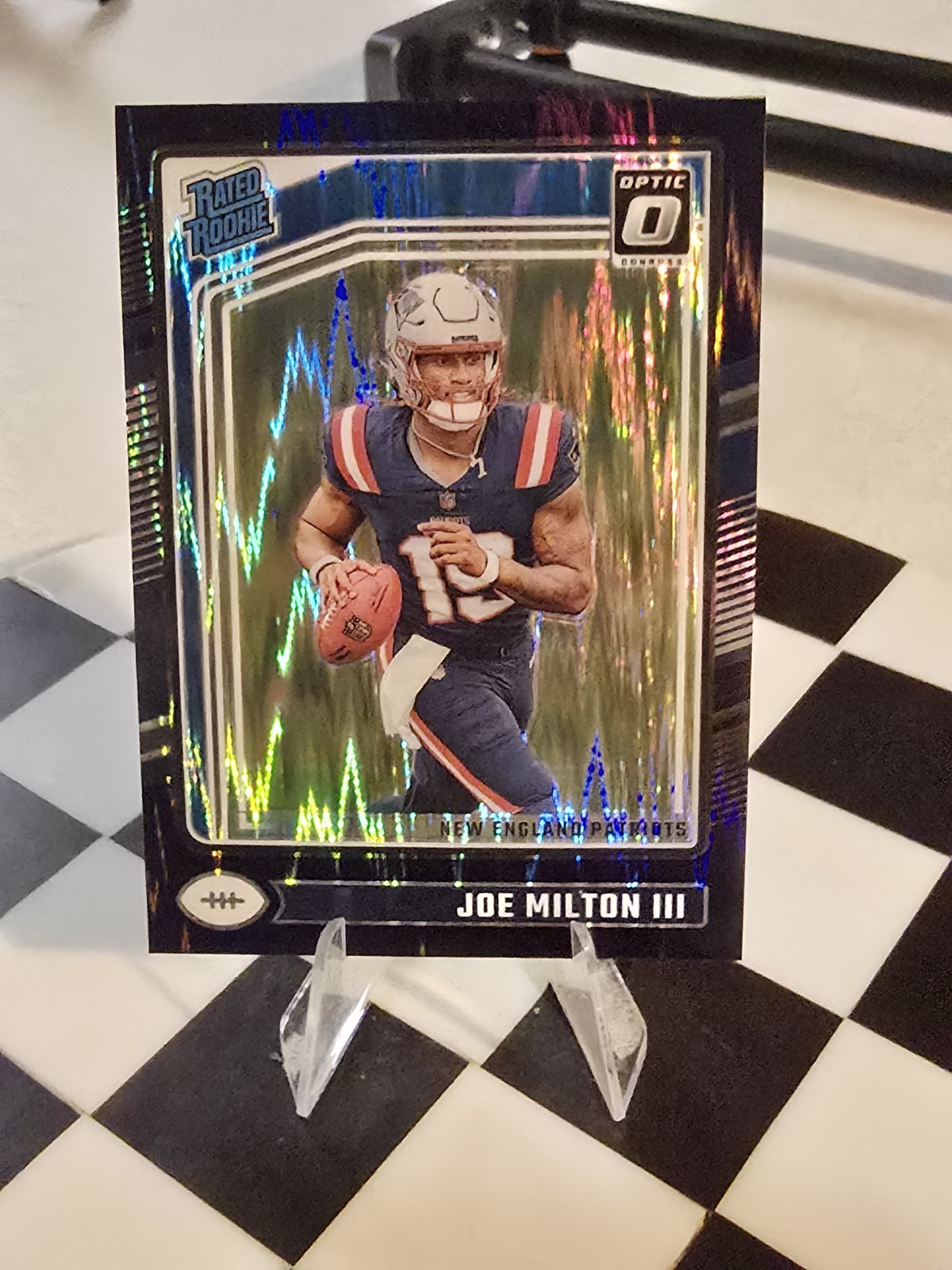2024 Panini Donruss Optic - Rated Rookie Joe Milton III #255 Purple Shock Prizm