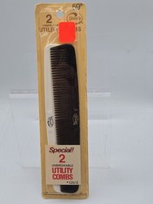 Goody 2 Unbreakable Utility Comb 125/3 Black / White 1971 vintage