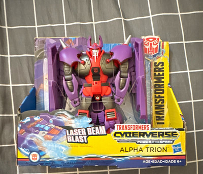 Hasbro Transformers Cyberverse Alpha Trion Robot Figure Laser Beam Blast 2018