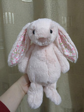 Fluffy Blossom Blush Bunny Soft Plush Doll Gift Kids Toy 12in