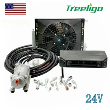 DC 24V Electric Cool&Heat Universal Underdash Air Conditioner DC Auto Car AC Kit