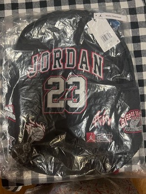 Jordan 23 Backpack Black Red White Gym Jumpman Laptop School Bag Bookbag O/S NWT