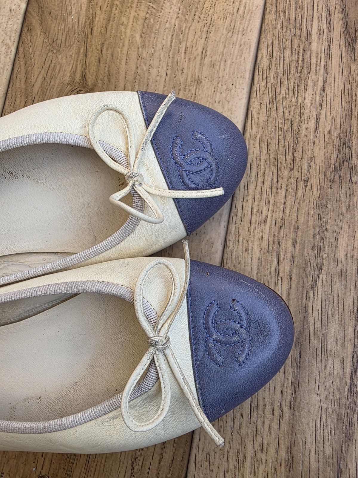 CHANEL BALLET LEATHER FLATS SIZE 36.5 EU, 6 US, 3.5 UK  thumbnail 12