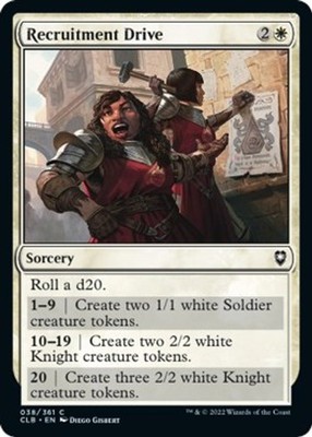 Recruitment Drive [CLB - 38] Common NM Commander Legends: Battle for Baldur's...