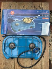Camping Gaz Lagon 2 Ring Burner Stove Festival Picnic