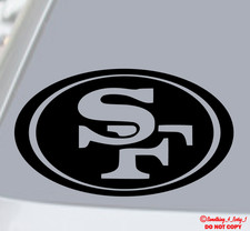 SAN FRANCISCO 49ERS VINYL DECAL STICKER CAR REAR WINDOW BUMPER FOOTBALL NFL LOGO