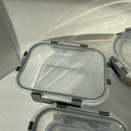Komuee Glass Food Storage Containers, Only 11 Containers, 23 Pcs, One Broken - Picture 11 of 17