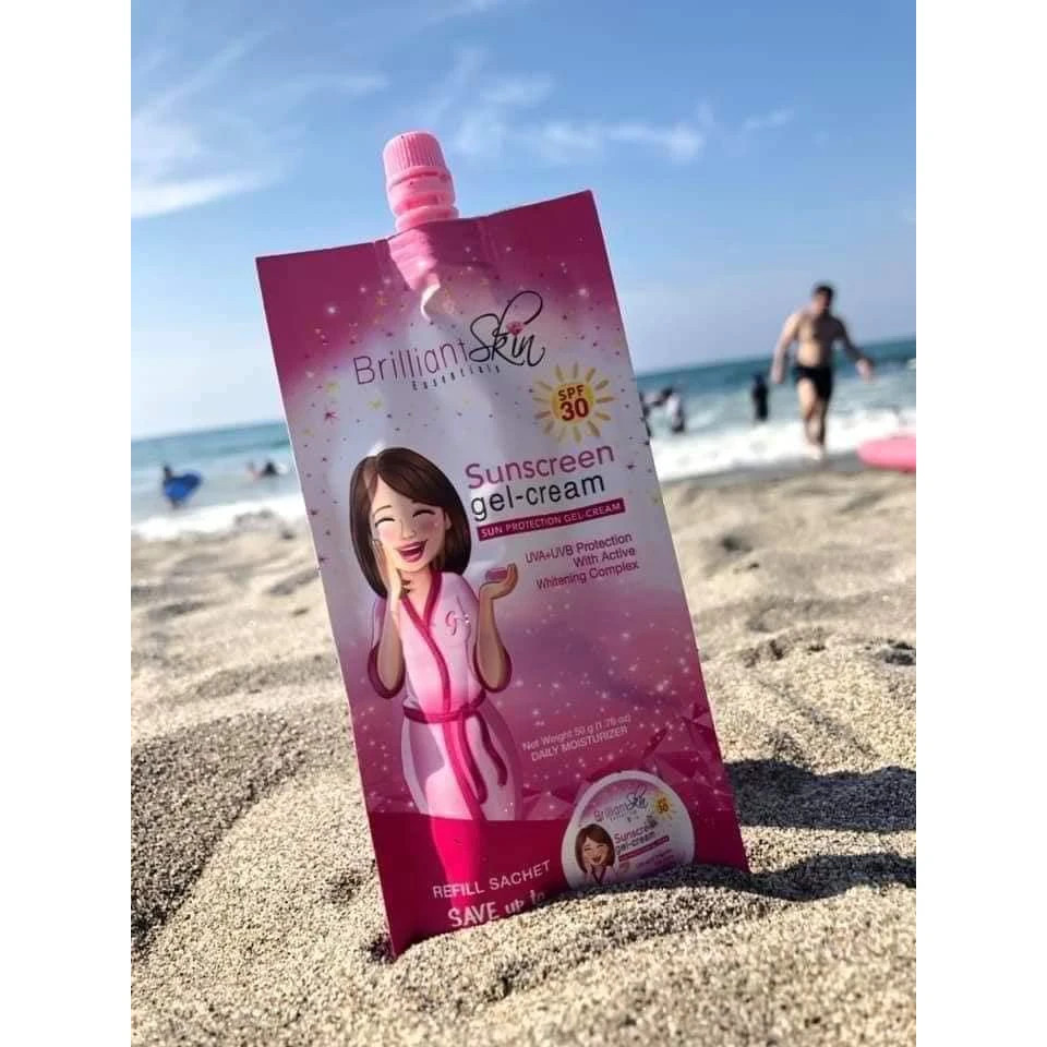 3X 50g Brilliant Skin Essentials Sunscreen Gel-Cream SPF30