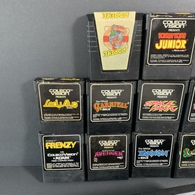 Colecovision Console Bundle Lot With 15 Games TESTED WORKING