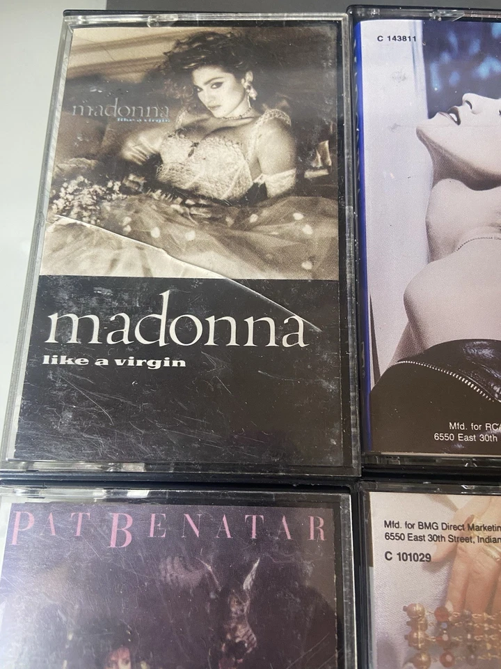 13Vintage Cassette Tapes Madonna Stevie Nicks Pat BENATARFLETWOODMAC80S 80S 90 - Image 2 of 4