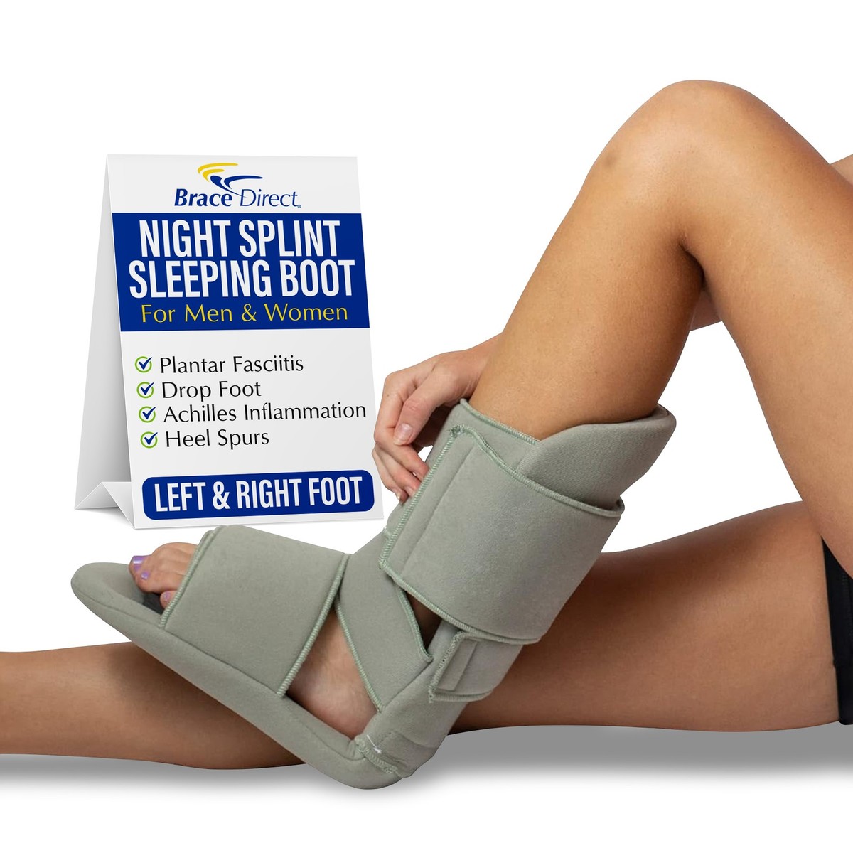 Padded Night Splint 90 Degree Immobilizing Stretching Sleep Boot