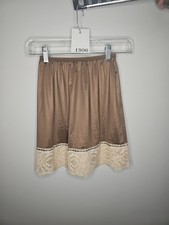 Vintage Vanity Fair Tricot Pillowtab Beige Half Slip Lace Detail Size XSmall