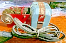 WORKING RED LABEL A-49 A.C. GILBERT ERECTOR SET  ORIG NICER CORD, DECAL, GEARS