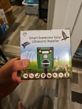 Smart Scarecrow Solar Ultrasonic Repeller Animals Pest Controller