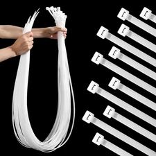48 Pcs 60 Inch Large Zip Ties Heavy Duty Outdoor Extra Large Zip Ties Extra Long