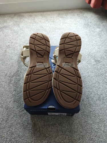 Rockport, Sandalias Trail Tech Beige Mujer, Reino Unido 7, Nuevas - Imagen 5 de 9