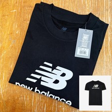 NEW Men New Balance Sport Essentials Logo T-Shirt BLACK MT41502 BK