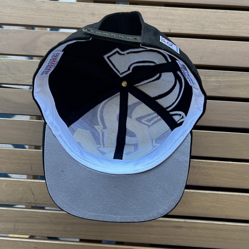 Chicago White Sox The Game Big Logo Custom Snapback Hat Rare Black Dome - Picture 12 of 13