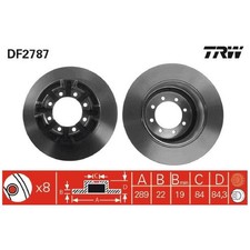 2 Bremsscheiben + 1 Satz Beläge hinten für Iveco Daily 3 4 5 6 | 25926591