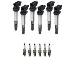 Hitachi 6 Ignition Coil  6 Denso Platinum Spark Plugs Kit For Z3 3.2 L6 S52