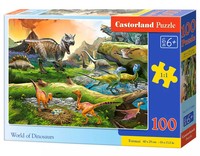 Puzzle 100 ElementóW. ŚWiat DinozauróW Castorland